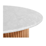 Cosmos Coffee Table (Oak, Carrara Marble, 85cm)