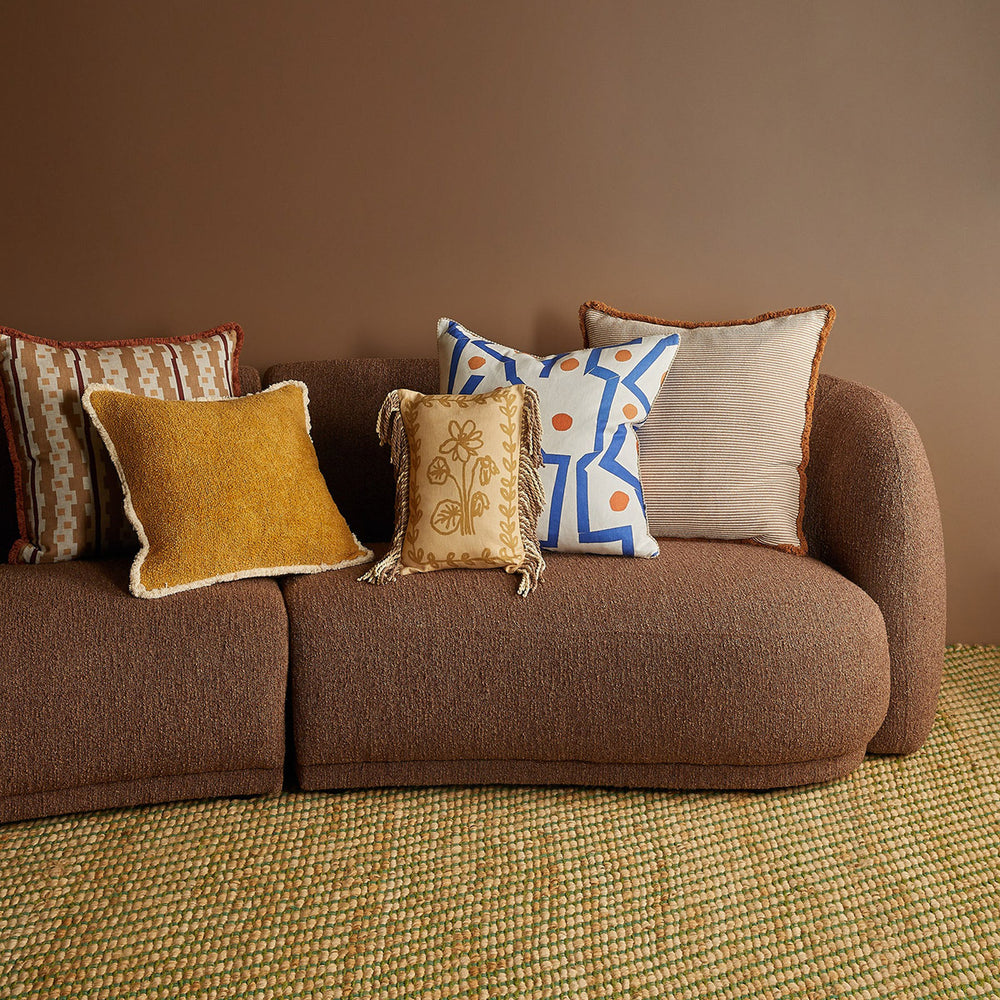Bauhaus Tan Linen Cushion