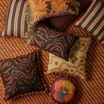 Zebra Chocolate Linen Cushion