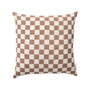 Check Square Cushion - Hazel