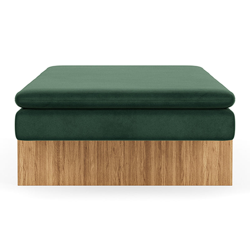 Lux Dark Green Velvet / Oak
