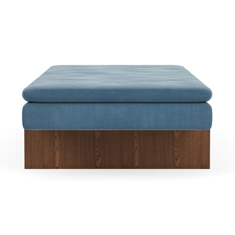 Velour Lux Shadow Blue / Walnut Natural