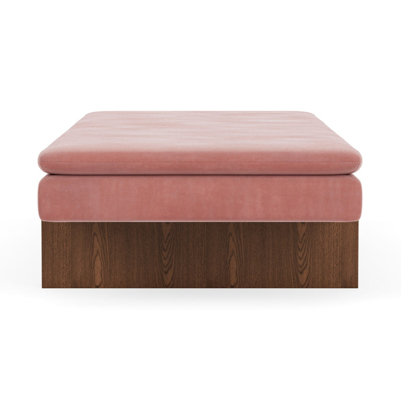 Velour Lux Vintage Rosa / Walnut Natural