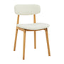Alaska Fabric Dining Chair - Cream Weave / Oak