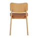 Flair Rattan Leather Dining Chair