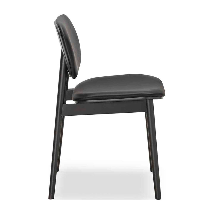 Lando Leather Dining Chair (Black)