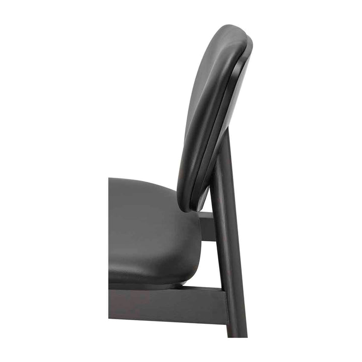 Lando Leather Dining Chair (Black)