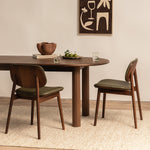 Olive Green / Walnut