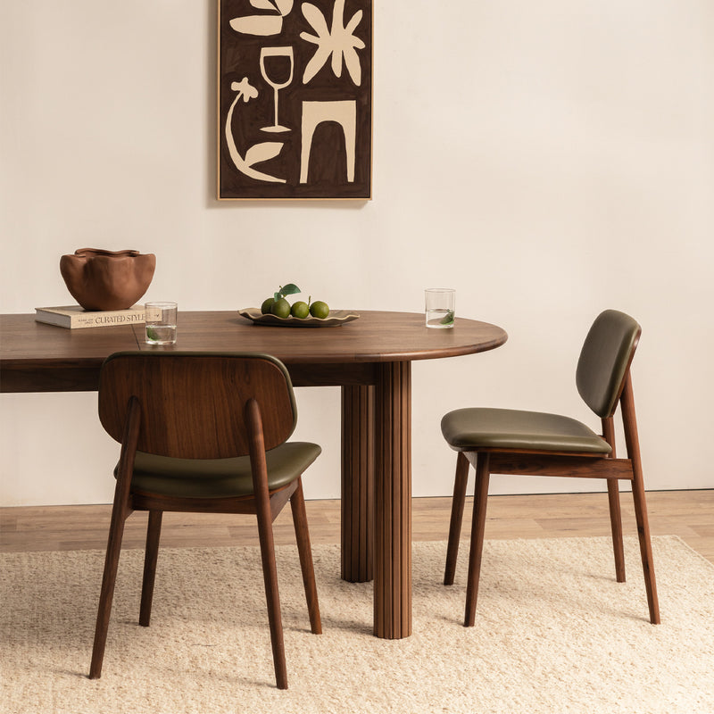 Olive Green / Walnut