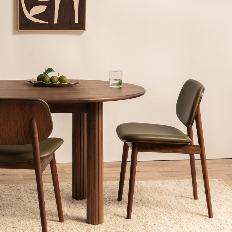 Olive Green / Walnut