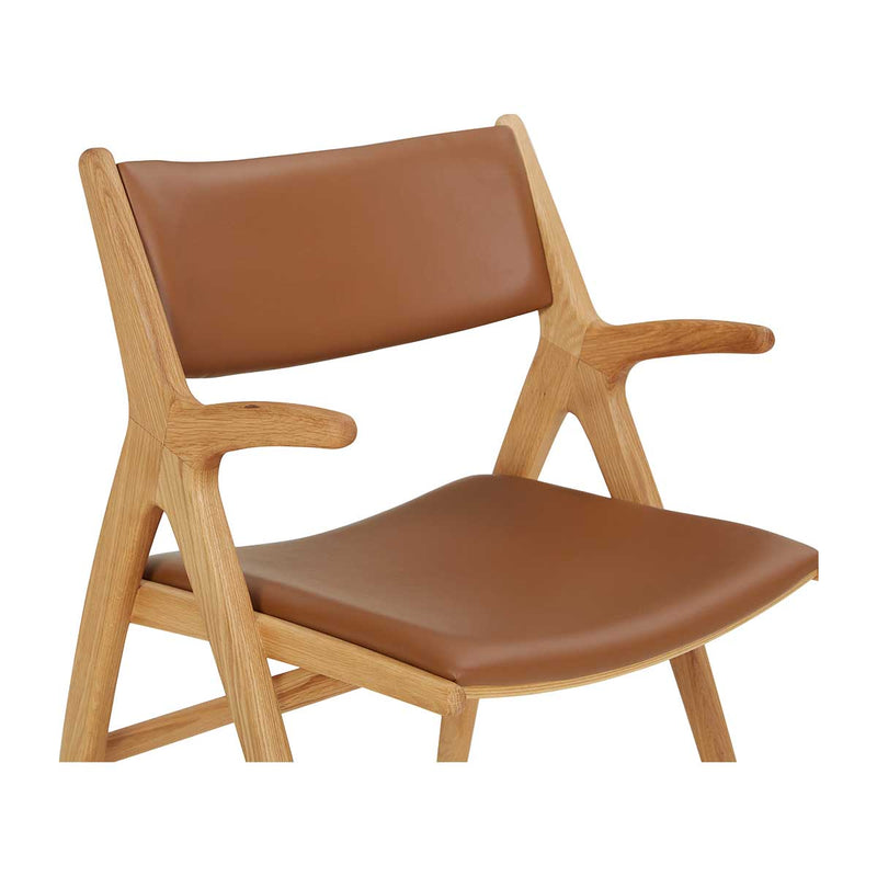 X-Ray Leather Dining Arm Chair