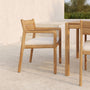 Jack Outdoor Dining Arm Chair - Off White