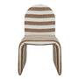 Valentina Fabric Dining Chair - Terracotta Stripe