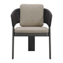 Valencia Rope Dining Armchair - Natural / Carbon Grey