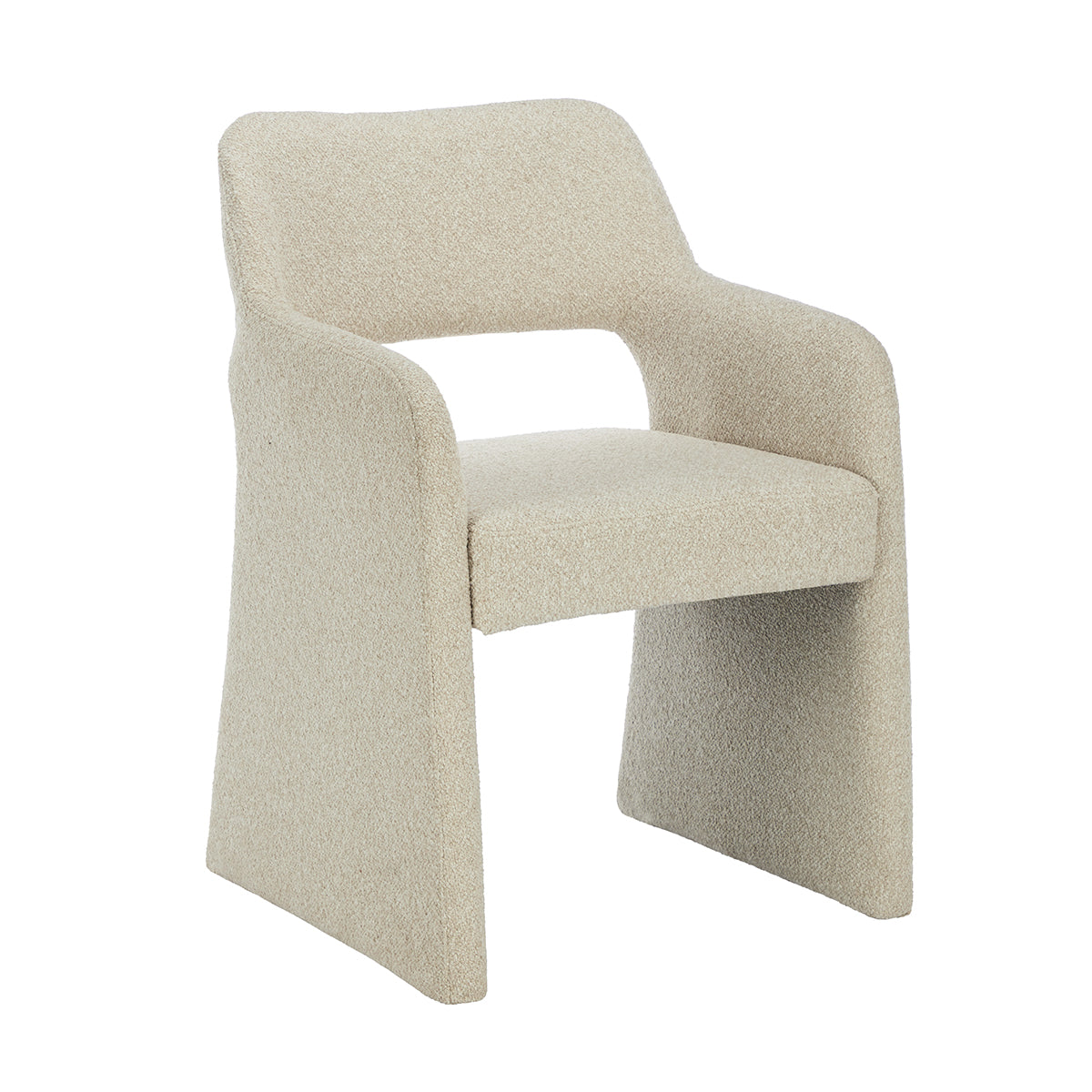 Amelia Boucle Dining Arm Chair Life Interiors