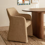 Amelia Dining Arm Chair - Camel Textured Weave