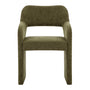 Amelia Dining Arm Chair - Moss Textured Weave
