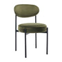 Ava Velvet Dining Chair - Olive
