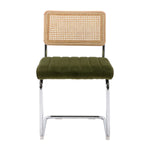 Blake Rattan Velvet Dining Chair