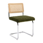 Blake Rattan Velvet Dining Chair