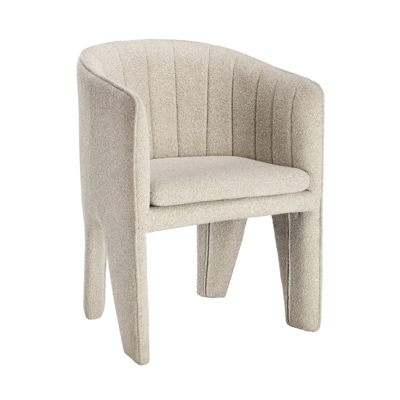 Burton Boucle Dining Arm Chair