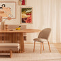 Chloe Dining Chair - Sand Boucle / Oak
