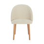 Chloe Dining Chair - Sand Boucle / Oak