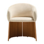 Bosca Dining Chair - Beige / Oak