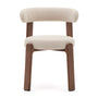Granite Dining Chair - Beige / Ash Stained Walnut