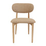 Aria Fabric Dining Chair - Camel Textured Weave / Ash