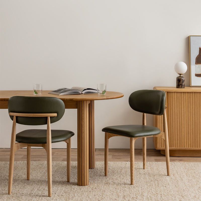Olive Green / Walnut