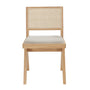 Cuba Fabric Dining Chair - Sand Boucle / Ash