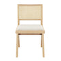 Cuba Fabric Dining Chair - Sand Boucle / Ash