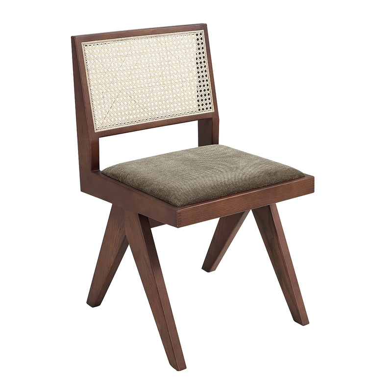 Moss Textured Weave / Walnut