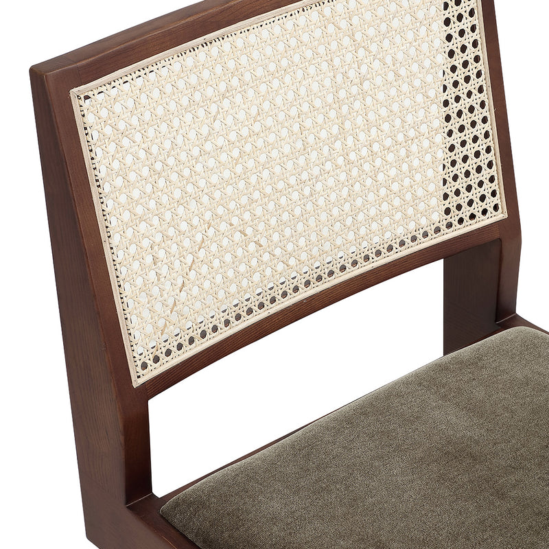 Moss Textured Weave / Walnut