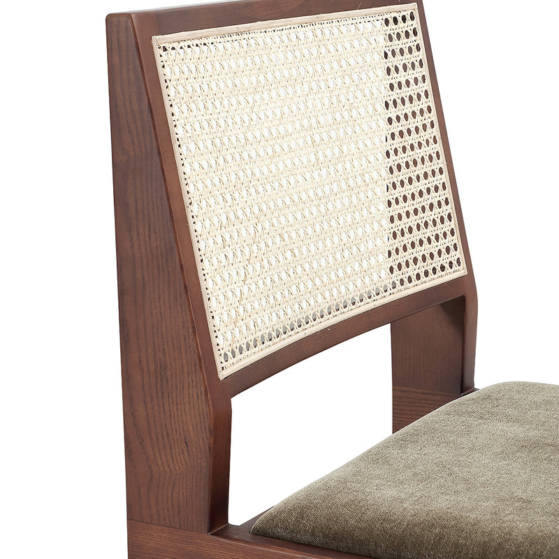 Moss Textured Weave / Walnut