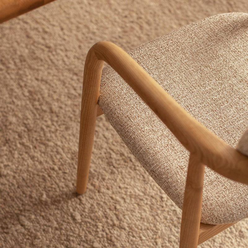 Cream Textured Weave / Ash