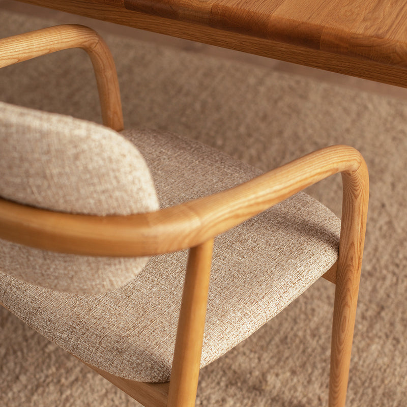 Cream Textured Weave / Ash