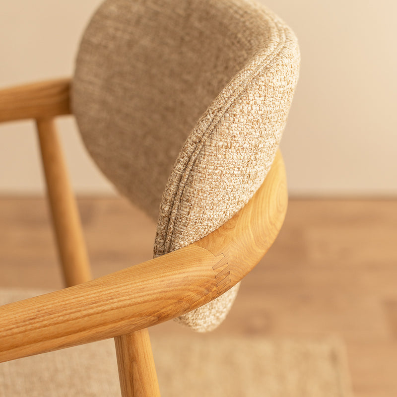 Cream Textured Weave / Ash