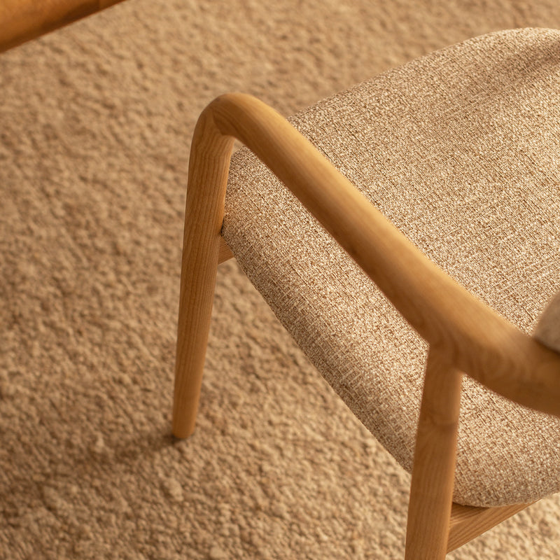 Cream Textured Weave / Ash