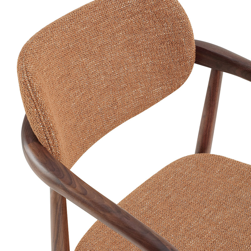 Caramel Textured Weave / Walnut