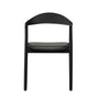 Noris Leather Dining Chair - Black / Black
