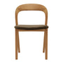 Noris Fabric Dining Side Chair - Olive Moss / Ash