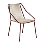 Zivia Outdoor Dining Chair - Ecru/Burgundy
