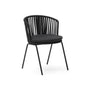 Saconca Outdoor Dining Chair - Black