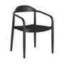 Nina Outdoor Dining Arm Chair - Black / Black