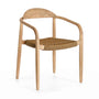 Nina Outdoor Dining Arm Chair - Natural / Beige