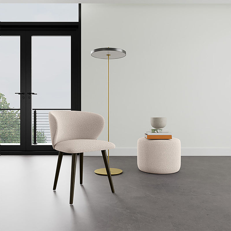 Maya Cream Boucle / Dark Walnut