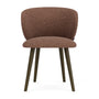 Ellie Dining Chair - Pebble Rust Boucle / Dark Walnut