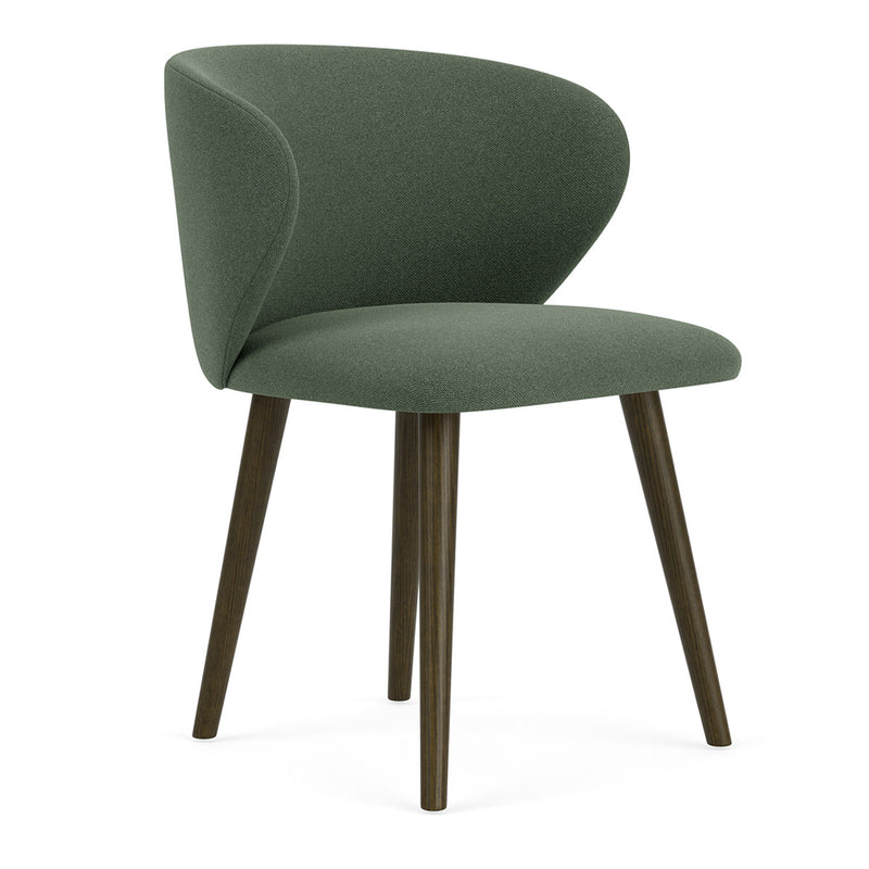 Cura Dark Green Weave / Dark Walnut